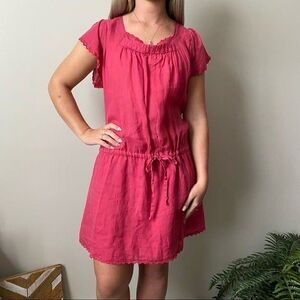Vanessa Bruno Athe Ramie Coral Dress Size 44 or US Large / 12